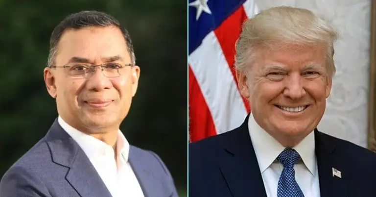 প্রধানমন্ত্রী তারেক রহমান ও মার্কিন প্রেসিডেন্ট ডোনাল্ড ট্রাম্প